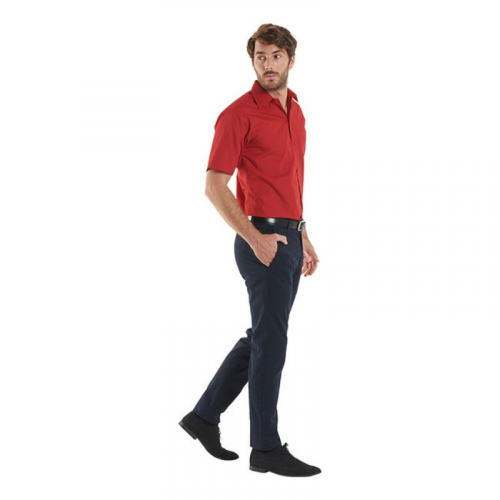 Mens Poplin Half Sleeve Shirt